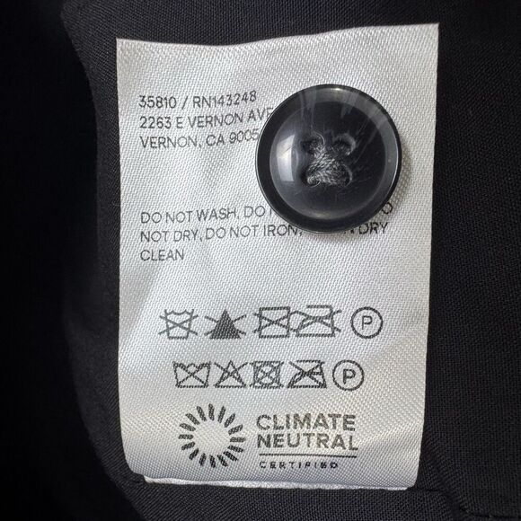 NWOT Reformation Wayne Coat Size Small Gray Wool Blend Long Line Single Breasted - Picture 11 of 11